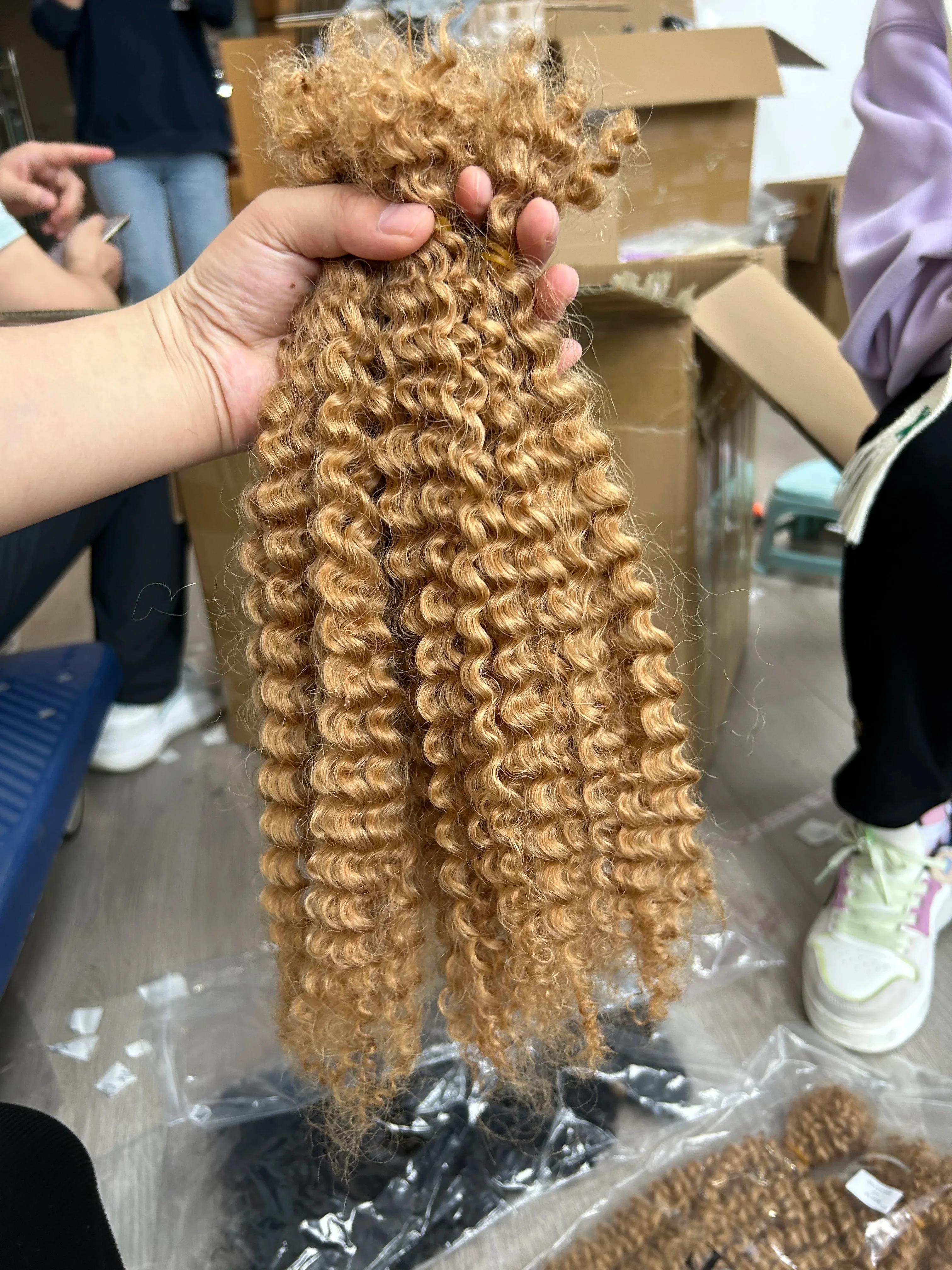 100g Afro Kinky Curly Locks Hair Extensions Microlocs Human Braiding Hair Bulk Hair For Braiding Crochet Braids 4B 4C - Image 4
