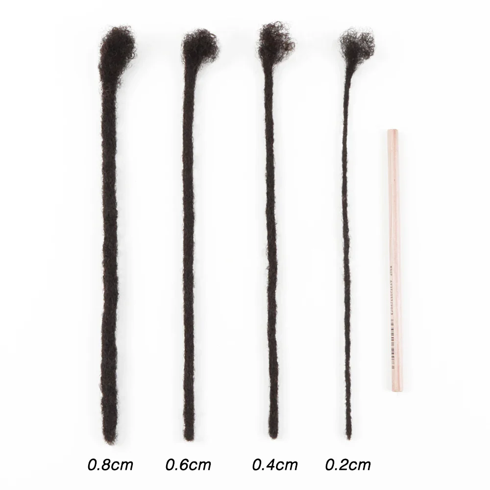 AHVAST  0.2cm Micro Locs Sister Locs 100% Soft Tight Natural Afro Kinky Human Hair Permanent Loc Extension Human Hair - Image 5