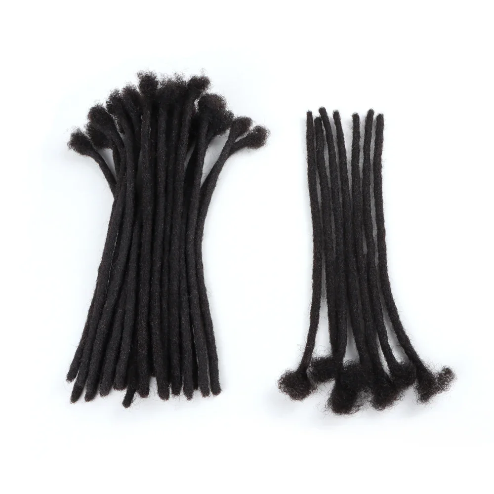 AHVast 100% Handmade Human Hair Locs Dreadlocks Extentions Afro Kinky Curly Hair Wholesale - Image 4