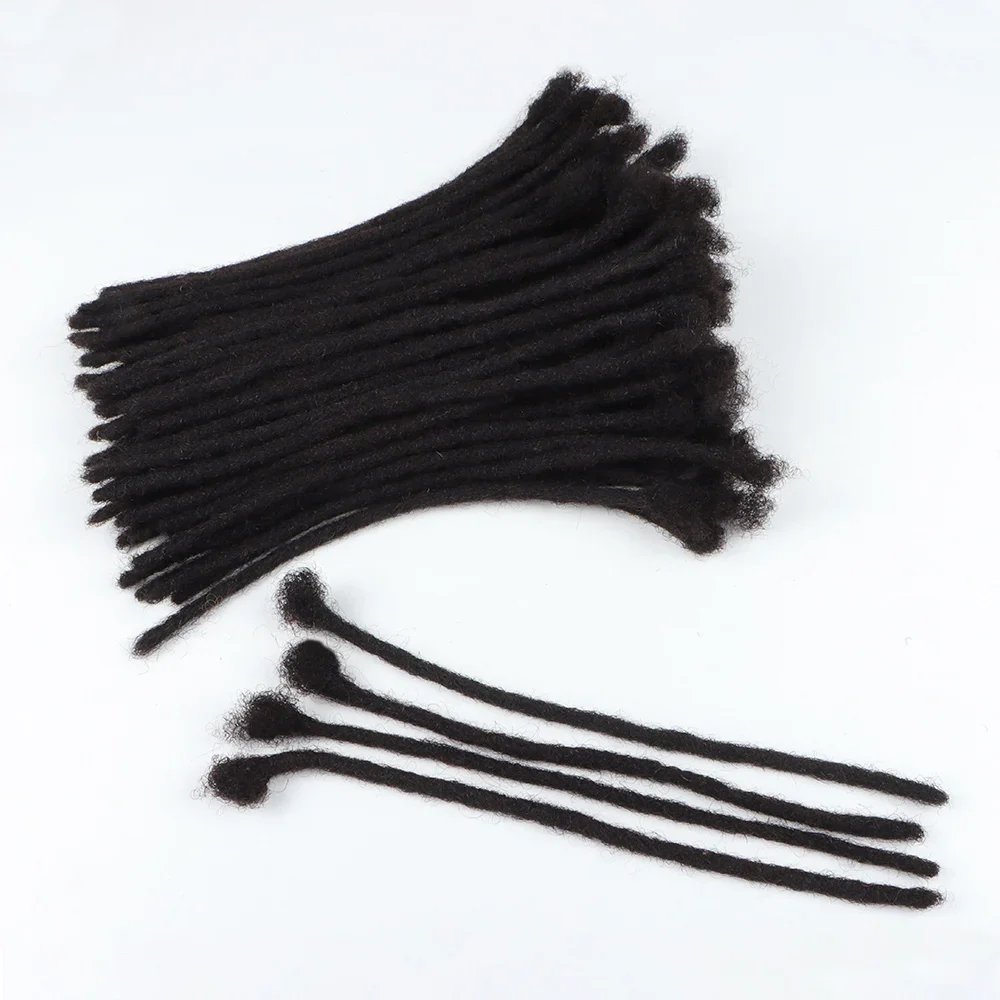AHVast 100% Handmade Human Hair Locs Dreadlocks Extentions Afro Kinky Curly Hair Wholesale - Image 5