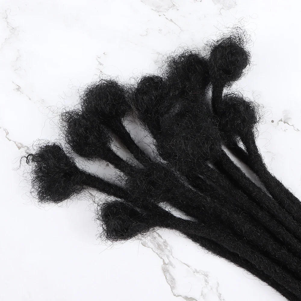 AHVast 100% Handmade Human Hair Locs Dreadlocks Extentions Afro Kinky Curly Hair Wholesale - Image 6