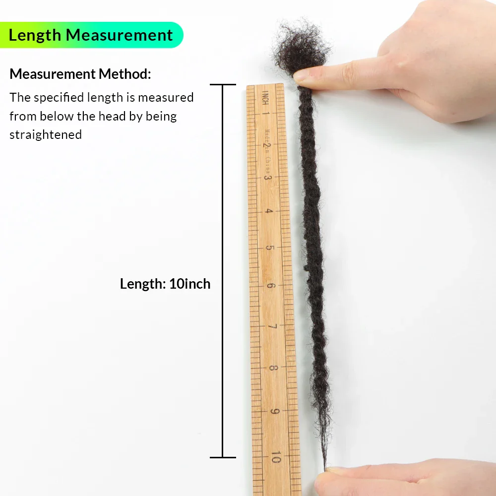 AHVAST 100% Human Hair Curly Ends Locs Texture Locs Dreadlocks Extensions Textured Coiled Tips Locs - Image 5