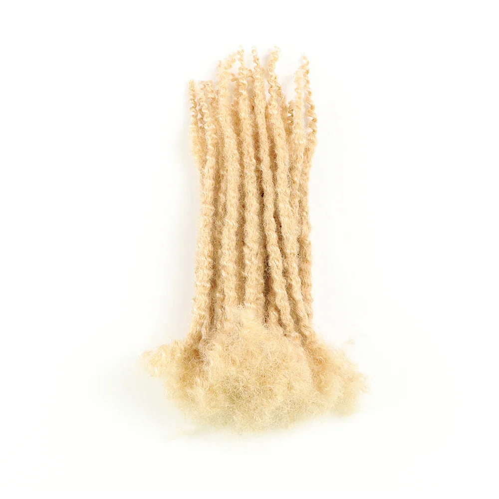 AHVAST 100% Human Hair Texture Locs Dreadlocks Extensions Textured Coiled Tips Locs - Image 3