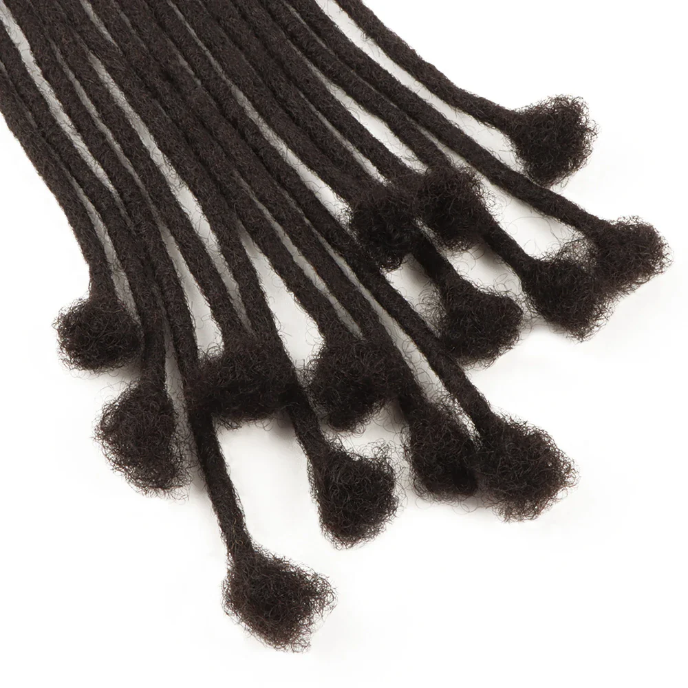 AHVAST 100% Real Human Hair Dreadlock Extensions for Man/Women Permanent Loc Extensions Can Be Dyed And Bleached - Image 3