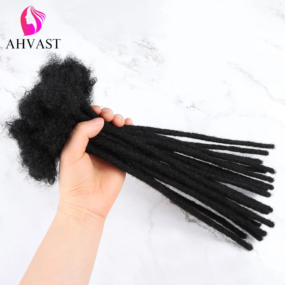 AHVAST 100% Real Human Hair Dreadlock Extensions for Man/Women Permanent Loc Extensions Can Be Dyed And Bleached - Image 4