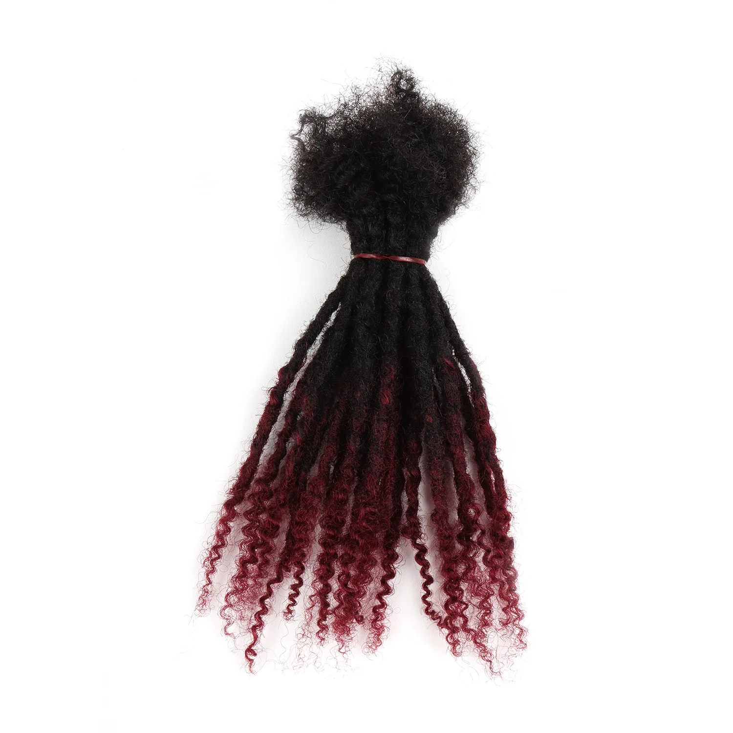 AHVAST 1B/27 Textured Loc Extensions Human Hair Loose End Dreads Locs Crochet Curly Coiled Tips locs 0.6cm - Image 7