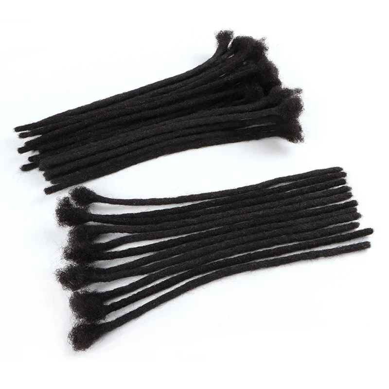 AHVAST Dread Locks Crochet Hair 100% Real Human Hair Handmade Long Dreadlocks Extension For Men Women - Image 2