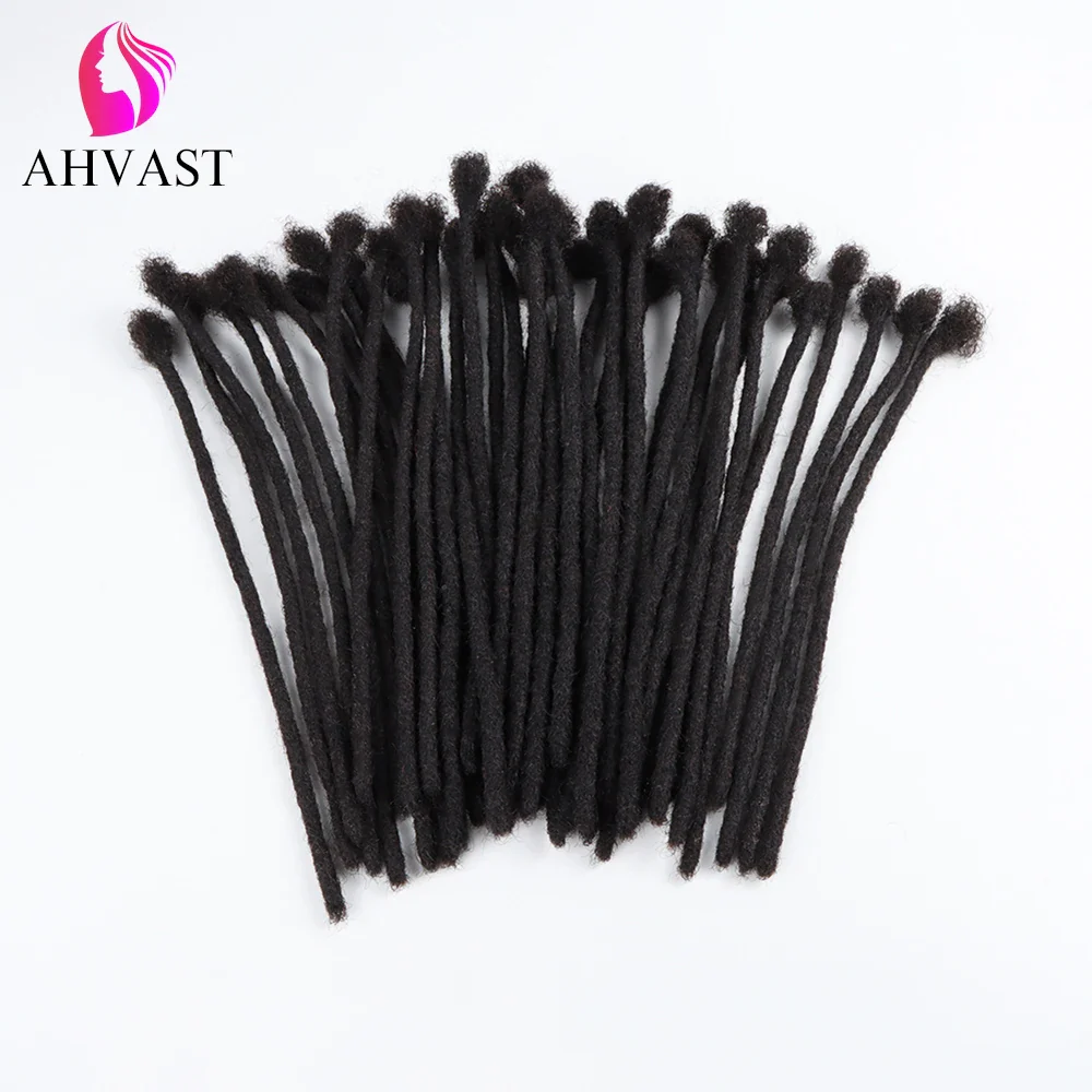 AHVAST Dreads Natural Color Locs Extensions 100% Full Handmade Human Hair Soft Dreadlocks Can be Dyed and Bleached - Image 3