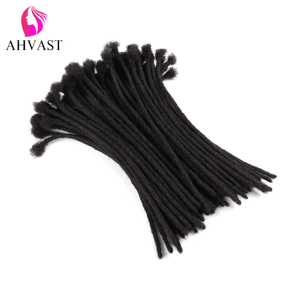 AHVAST Dreads Natural Color Locs Extensions 100% Full Handmade Human Hair Soft Dreadlocks Can be Dyed and Bleached - Image 4