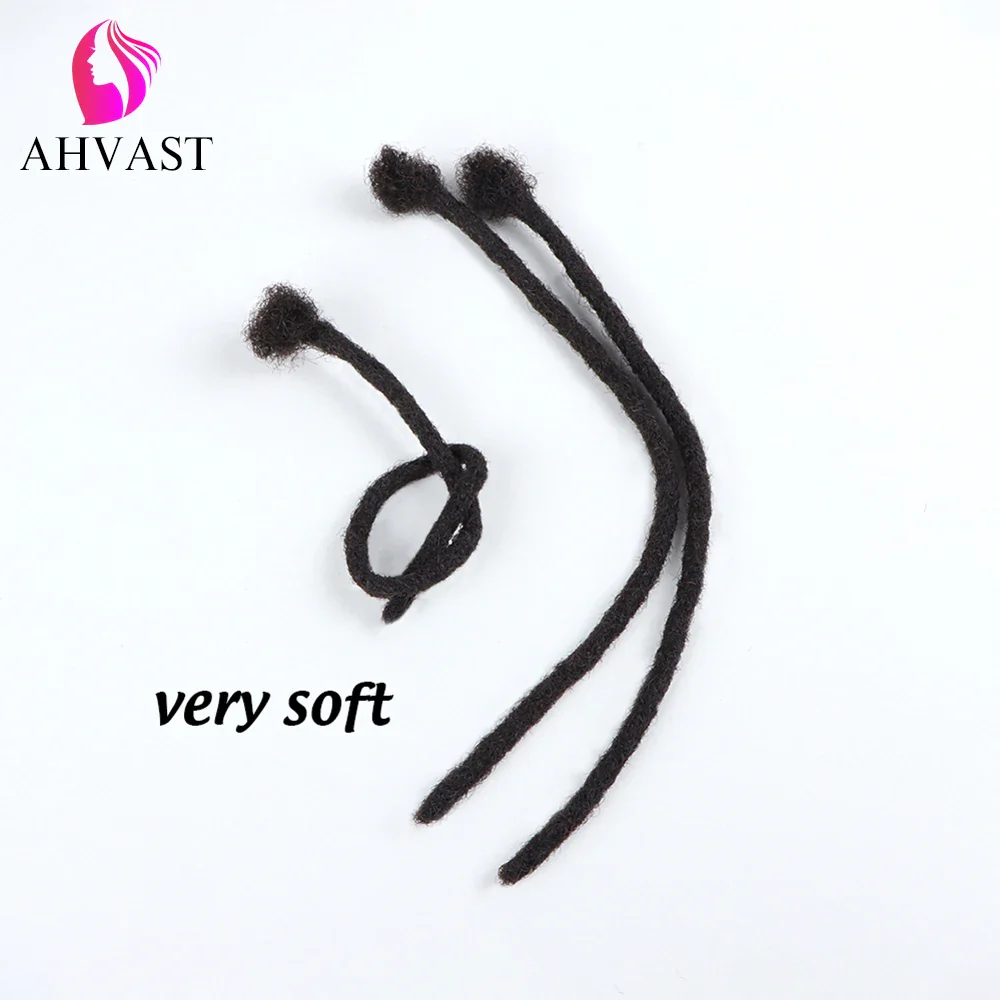 AHVAST Dreads Natural Color Locs Extensions 100% Full Handmade Human Hair Soft Dreadlocks Can be Dyed and Bleached - Image 5
