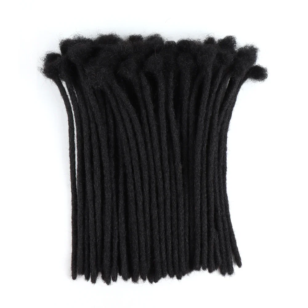 AHVAST Dreads Natural Color Locs Extensions 100% Full Handmade Human Hair Soft Dreadlocks Can be Dyed and Bleached - Image 7