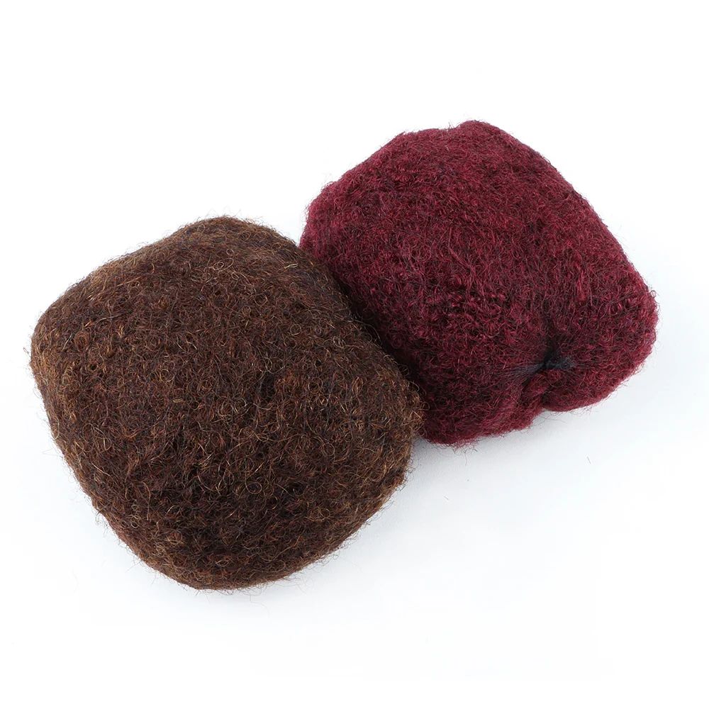 AHVAST Hair bulk Afro kinky Human Hair Bulk wholesale human hair bulk remy Bulk Human Hair Buns For Braiding - Image 3