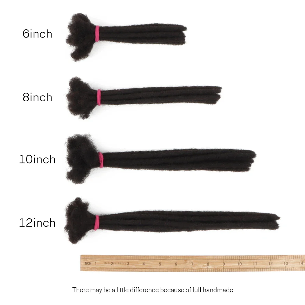 AHVAST Wholesale Cheap Dreads Afro Kinky Loc Extensions Human Hair Dreadlocks Extension 100% Real Human Hair For Men/Women - Image 5