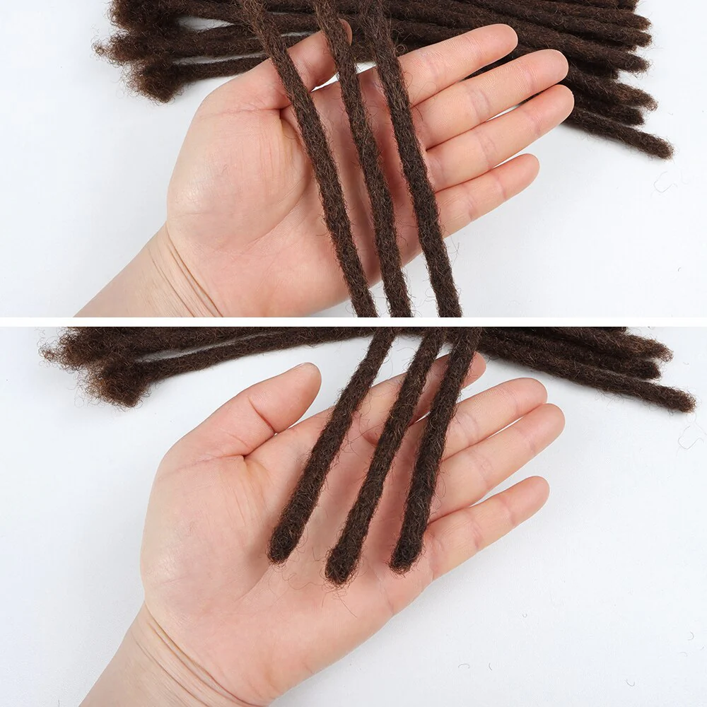 Handmade Dreads Extensions |Full Handmade 100% Human Hair Sisterlocks Soft Dreadlocks 60 Strands - Image 6