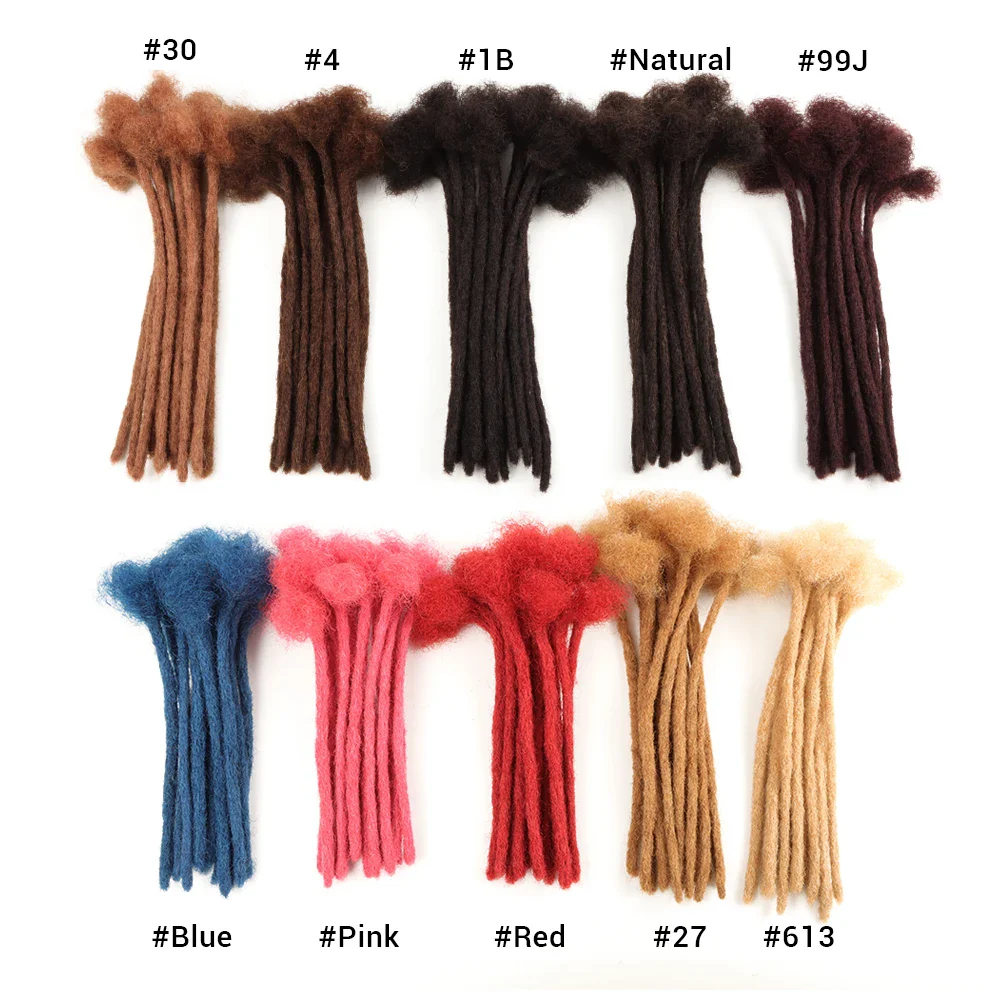 VAST 20/40/60 Strands 27 Color 100% Soft Natural Afro Kinky Human Hair Dreadlock Extension Permanent Loc Extension Human Hair - Image 2