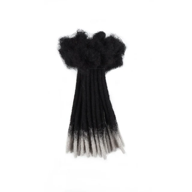 Natural Afro Kinky Human Hair Dreadlock Extension - Ombre Color 20/40/60 Strands - Image 3
