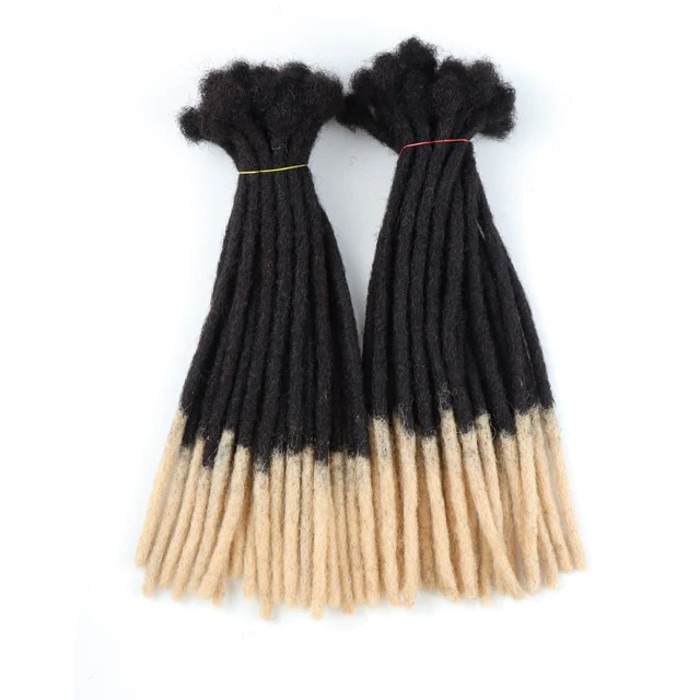 Natural Afro Kinky Human Hair Dreadlock Extension - Ombre Color 20/40/60 Strands - Image 4