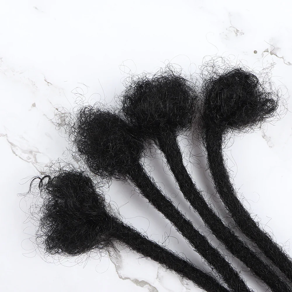 VAST Human Dreadlock Handmade Crochet Braiding Dreadlocks Hair Extension Natural Color Human Hair Extension - Image 6